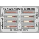 Eduard Accessories A6M2-K seatbelts STEEL  EDUARD - acél fotómaratott biztonsági övek