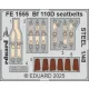 Eduard Accessories Bf 110D seatbelts STEEL  EDUARD - acél fotómaratott biztonsági övek