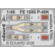 Eduard Accessories P-40K seatbelts STEEL for Eduard - acél fotómaratott biztonsági övek