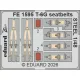 Eduard Accessories T-6G seatbelts STEEL for Italeri - acél fotómaratott biztonsági övek