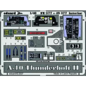   Eduard Accessories A-10 Thunderbolt II interior Für Italeri Bausatz - A-10 Thunderbolt II belsőtér-részletező készlet