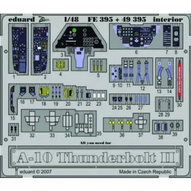   Eduard Accessories A-10 Thunderbolt II Interior - A-10 Thunderbolt II belsőtér-részletező készlet