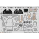 Eduard Accessories Hurricane Mk.I interior S.A. 1/48 for Airfix - Hurricane Mk.I belsőtér-részletező készlet S.A.