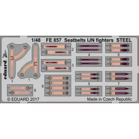   Eduard Accessories Seatbelts IJN fighters STEEL - Japán Császári Haditengerészet fighters biztonsági övek