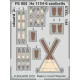 Eduard Accessories HE 111H-6 seatbelts STEEL for ICM - acél fotómaratott biztonsági övek