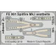 Eduard Accessories Spitfire Mk.I seatbelts STEEL f. Tamiya - acél fotómaratott biztonsági övek
