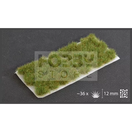 Gamers Grass TUFTS Realisztikus Strong Green XL - Élénkzöld színű fűcsomók diorámához (12 mm self-adhesive - Strong Green XL)