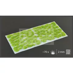   Gamers Grass TUFTS Realisztikus Bright Green 2mm - Világos Zöld színű fűcsomók diorámához (2 mm self-adhesive - BRIGHT GREEN)