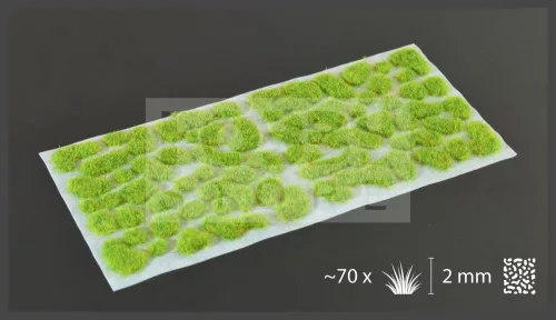 Gamers Grass TUFTS Realisztikus Bright Green 2mm - Világos Zöld színű fűcsomók diorámához (2 mm self-adhesive - BRIGHT GREEN)