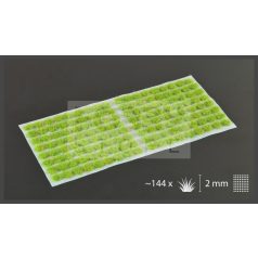   Gamers Grass TUFTS Realisztikus Bright Green 2mm - Világos Zöld színű fűcsomók diorámához-Small 144 darab (2 mm self-adhesive - BRIGHT GREEN)