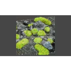   Gamers Grass TUFTS Realisztikus Bright Green 2mm - Világos Zöld színű fűcsomók diorámához-Small 144 darab (2 mm self-adhesive - BRIGHT GREEN)