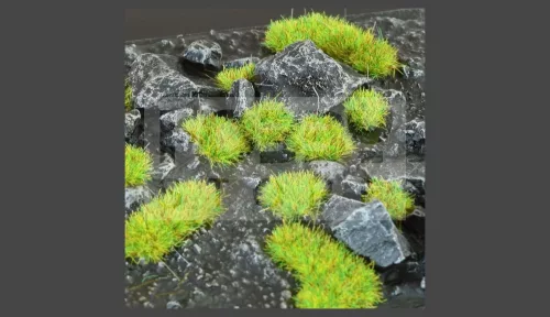 Gamers Grass TUFTS Realisztikus Bright Green 2mm - Világos Zöld színű fűcsomók diorámához-Small 144 darab (2 mm self-adhesive - BRIGHT GREEN)