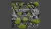 Gamers Grass TUFTS Realisztikus Dry Green 2mm - fűcsomók diorámához (2 mm self-adhesive - DRY GREEN)