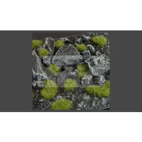   Gamers Grass TUFTS Realisztikus Dry Green 2mm - fűcsomók diorámához (2 mm self-adhesive - DRY GREEN)