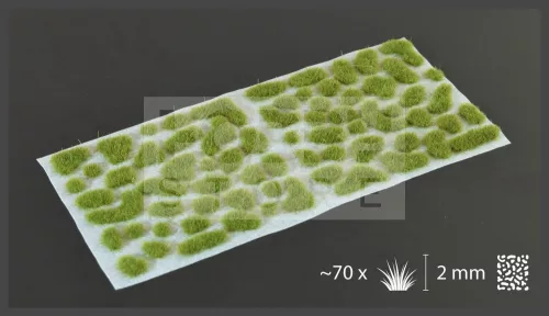 Gamers Grass TUFTS Realisztikus Dry Green 2mm - fűcsomók diorámához (2 mm self-adhesive - DRY GREEN)