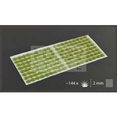   Gamers Grass TUFTS Realisztikus Dry Green 2mm - fűcsomók diorámához-Small 144 darab (2 mm self-adhesive - DRY GREEN)