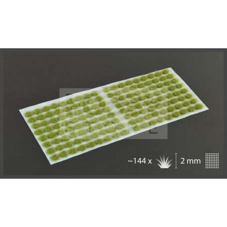 Gamers Grass TUFTS Realisztikus Dry Green 2mm - fűcsomók diorámához-Small 144 darab (2 mm self-adhesive - DRY GREEN)