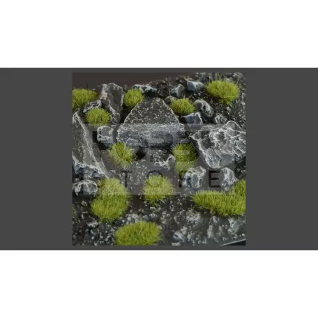 Gamers Grass TUFTS Realisztikus Dry Green 2mm - fűcsomók diorámához-Small 144 darab (2 mm self-adhesive - DRY GREEN)