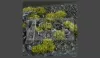 Gamers Grass TUFTS Realisztikus Dark Moss 2mm - Sötét moha színű fűcsomók diorámához-Small 144 darab (2 mm self-adhesive -Dark Moss)