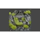 Gamers Grass TUFTS Realisztikus Moss-Moha színű fűcsomók diorámához (2 mm self-adhesive -Moss)