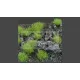 Gamers Grass TUFTS Realisztikus Green - zöld színű fűcsomók diorámához (4 mm self-adhesive - GREEN)