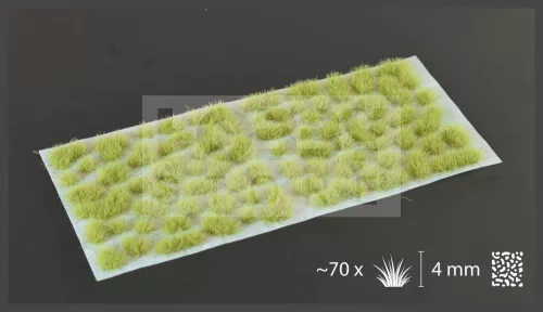 Gamers Grass TUFTS Realisztikus Light Green - világoszöld színű fűcsomók diorámához (4 mm self-adhesive - LIGHT GREEN)