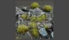 Gamers Grass TUFTS Realisztikus Swamp Green - mocsári zöld színű fűcsomók diorámához-Small 144 darab (4 mm self-adhesive - SWAMP GREEN)