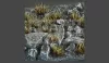 Gamers Grass TUFTS Realisztikus Burn - égett fű színű fűcsomók diorámához (6 mm self-adhesive - BURNED)