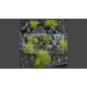   Gamers Grass TUFTS Realisztikus Dry Green színű fűcsomók diorámához (6 mm self-adhesive - DRY GREEN)