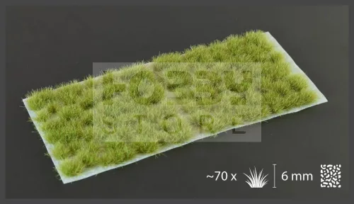 Gamers Grass TUFTS Realisztikus Dry Green színű fűcsomók diorámához (6 mm self-adhesive - DRY GREEN)