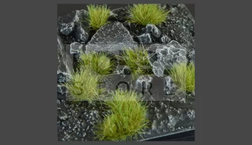 Gamers Grass TUFTS Realisztikus Dry Green színű fűcsomók diorámához-Small 144 darab (6 mm self-adhesive - DRY GREEN)