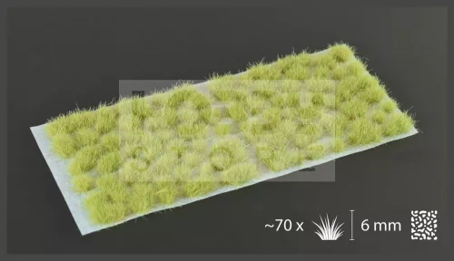 Gamers Grass TUFTS Realisztikus Light Green-világoszöld színű fűcsomók diorámához (6 mm self-adhesive - Light Green)