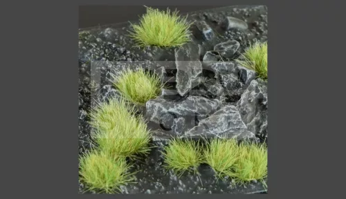Gamers Grass TUFTS Realisztikus Light Green-világoszöld színű fűcsomók diorámához-Small 144 db (6 mm self-adhesive - Light Green)