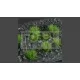 Gamers Grass TUFTS Realisztikus Strong Green-élénkzöld színű fűcsomók diorámához (6 mm self-adhesive - Strong Green)