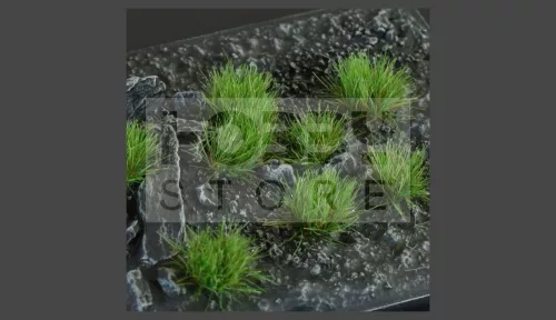 Gamers Grass TUFTS Realisztikus Strong Green-élénkzöld színű fűcsomók diorámához-Small 144 darab (6 mm self-adhesive - Strong Green)