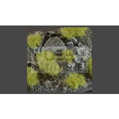   GAMERS GRASS SHRUBS TUFTS Realisztikus zöld színű bokrok diorámához (6 mm self-adhesive - Dense Green)