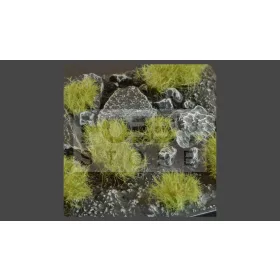   GAMERS GRASS SHRUBS TUFTS Realisztikus zöld színű bokrok diorámához (6 mm self-adhesive - Dense Green)