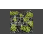 GAMERS GRASS SHRUBS TUFTS Dark Green - Realisztikus sötétzöld színű cserjék-bokrok diorámához (4-6 mm self-adhesive - DARK GREEN)