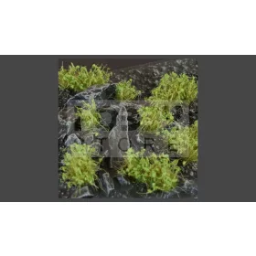   GAMERS GRASS SHRUBS TUFTS Dark Green - Realisztikus sötétzöld színű cserjék-bokrok diorámához (4-6 mm self-adhesive - DARK GREEN)