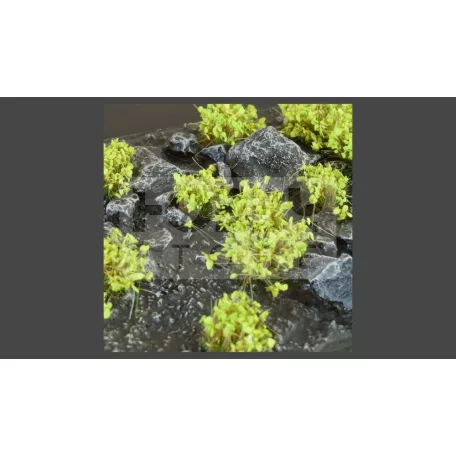 GAMERS GRASS SHRUBS TUFTS Realisztikus zöld színű cserjék-bokrok diorámához (4-6 mm self-adhesive - GREEN)