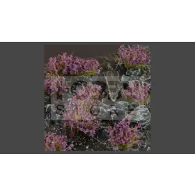   GAMERS GRASS BLOSSOM TUFTS Realisztikus Levendula színű virágcsomók diorámához (4-6 mm self-adhesive - Lavender Flowers)