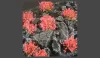 GAMERS GRASS BLOSSOM TUFTS Realisztikus piros színű virágcsomók diorámához (4-6 mm self-adhesive - Red Flowers)