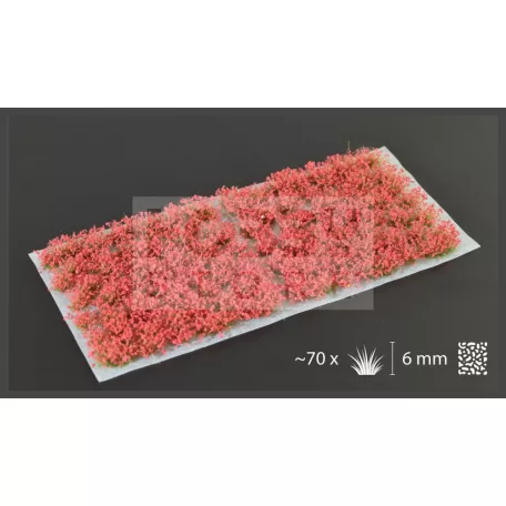 GAMERS GRASS BLOSSOM TUFTS Realisztikus piros színű virágcsomók diorámához (4-6 mm self-adhesive - Red Flowers)