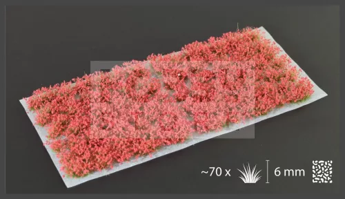 GAMERS GRASS BLOSSOM TUFTS Realisztikus piros színű virágcsomók diorámához (4-6 mm self-adhesive - Red Flowers)