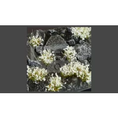   GAMERS GRASS BLOSSOM TUFTS Realisztikus fehér színű virágcsomók diorámához (4-6 mm self-adhesive - White Flowers)