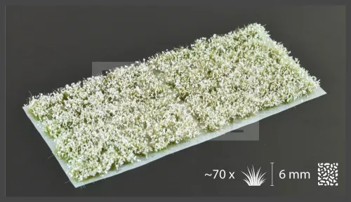 GAMERS GRASS BLOSSOM TUFTS Realisztikus fehér színű virágcsomók diorámához (4-6 mm self-adhesive - White Flowers)