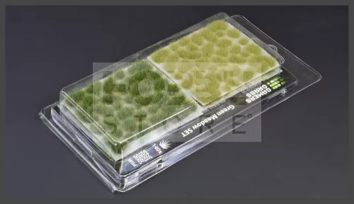 GAMERS GRASS GREEN MEADOW SET - Realisztikus fűcsomó szett diorámához 140 darab (4-6 mm self-adhesive - Green Meadow Set)