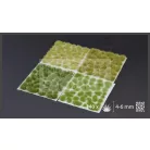 GAMERS GRASS GREEN MEADOW SET - Realisztikus fűcsomó szett diorámához 140 darab (4-6 mm self-adhesive - Green Meadow Set)