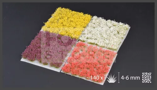 GAMERS GRASS MIXED FLOWER SET - Realisztikus virágcsomó szett diorámához 140 darab (4-6 mm self-adhesive - Mixed Flower Set)