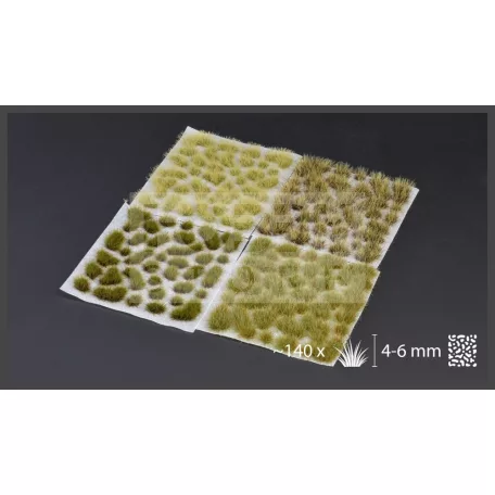 GAMERS GRASSMARSHLAND SET - Realisztikus fűcsomó szett diorámához 140 darab (4-6 mm self-adhesive - Marshland Set)